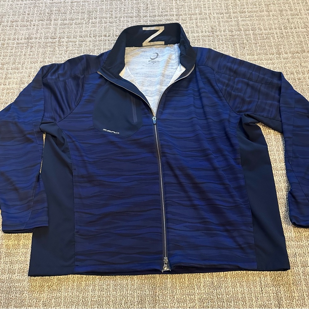 Zero Restriction Wave Hybrid Jacket
Men’s Blue Full Zip Size XL